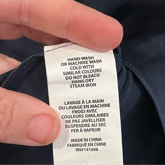 New Ramy Brook navy blue size medium surplice long sleeve flowy blouse - Picture 9 of 10